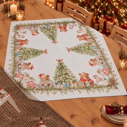Centrotavola Natalizio per Cucina in Stampa Digitale Xmas Bears