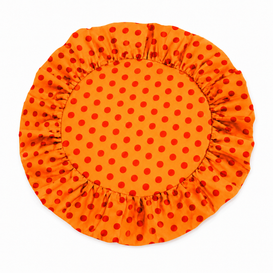 Tovagliette Americane Rotonde con Rouches Pois 01