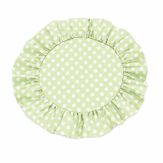 Tovagliette Americane Rotonde con Rouches Pois 02