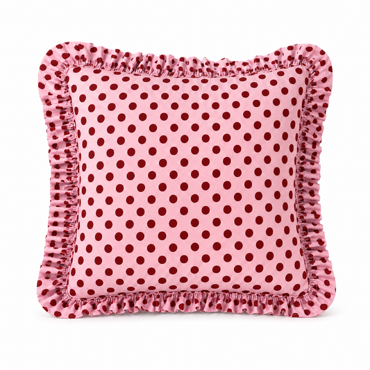 Cuscino Arredo con Rouches Pois 12