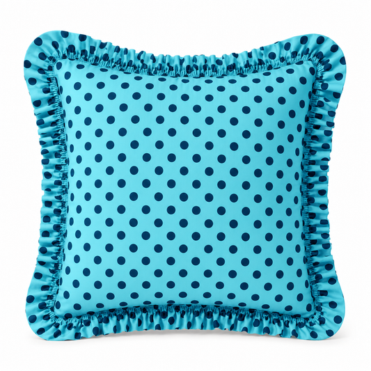 Cuscino Arredo con Rouches Pois 08