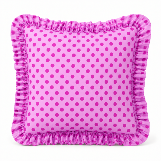 Cuscino Arredo con Rouches Pois 19
