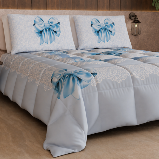Duvet, Double, Single, Square and Half Quilt, Heavenly Bow