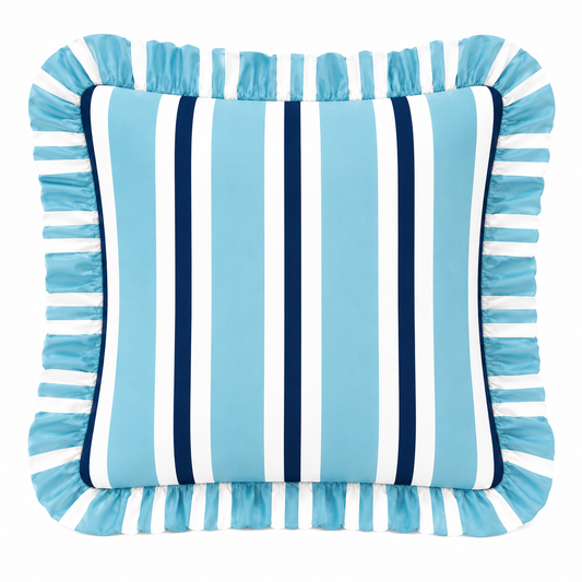 Cuscino Arredo con Rouches Mille Righe 18