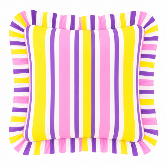 Cuscino Arredo con Rouches Mille Righe 21