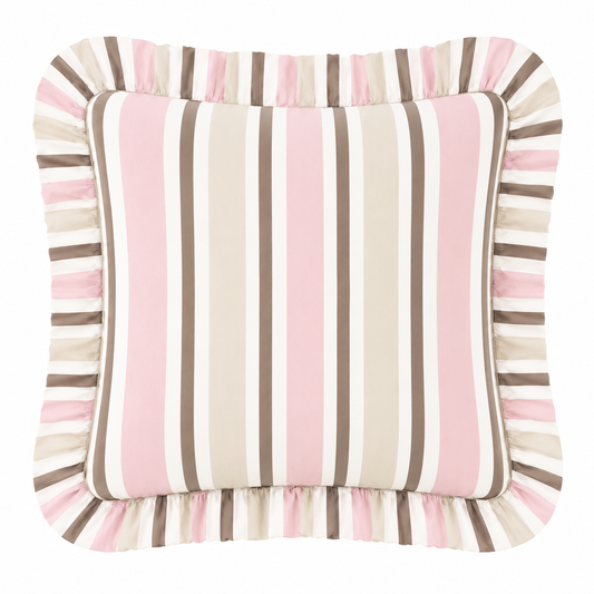 Cuscino Arredo con Rouches Mille Righe 34