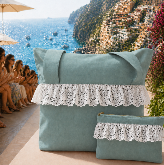 Collezione Mare in Tessuto WaterProof in Pizzo San Gallo Tiffany