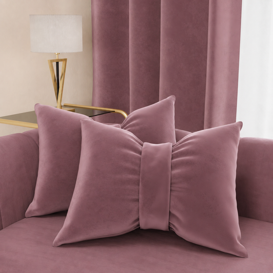 Cuscino Arredo Fiocco in Velluto 40x50 cm, Cuscino divano Cipolla