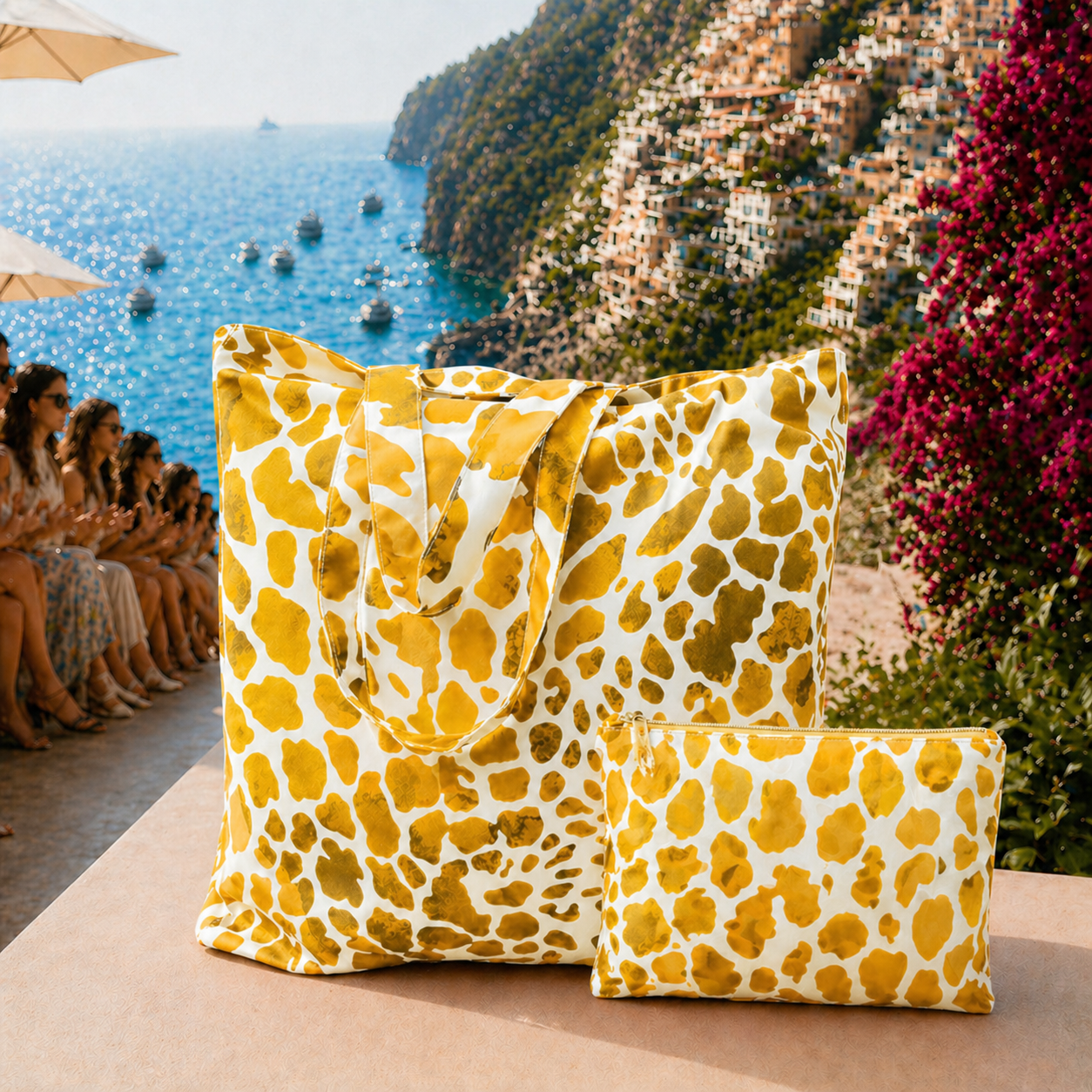 Collezione Mare in Stampa Digitale Cobra Giallo.