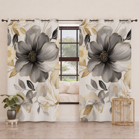 Tenda Arredo da Interno a Pannelli con Anelli Floreale F28.