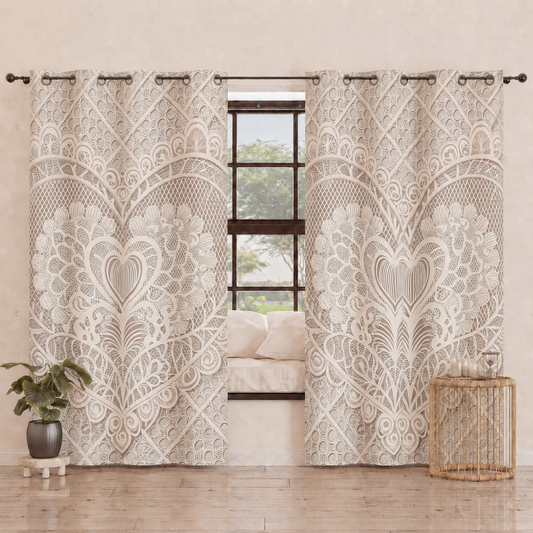 Tenda Arredo da Interno a Pannelli con Anelli Shabby 321