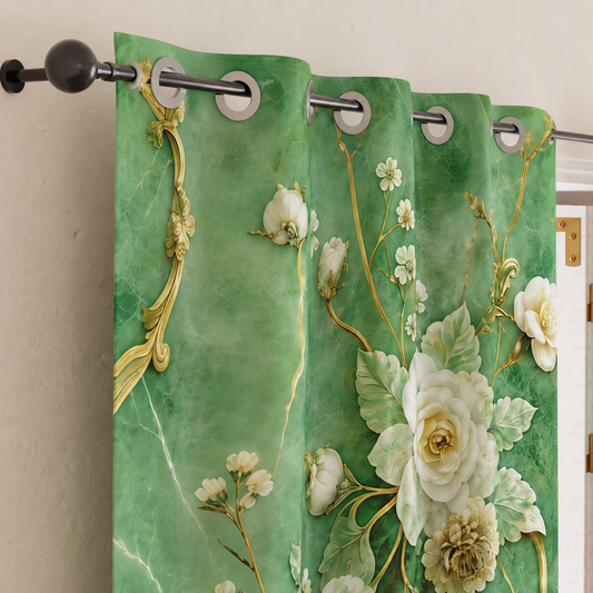 Tenda Arredo da Interno a Pannelli con Anelli Floreale 06-3