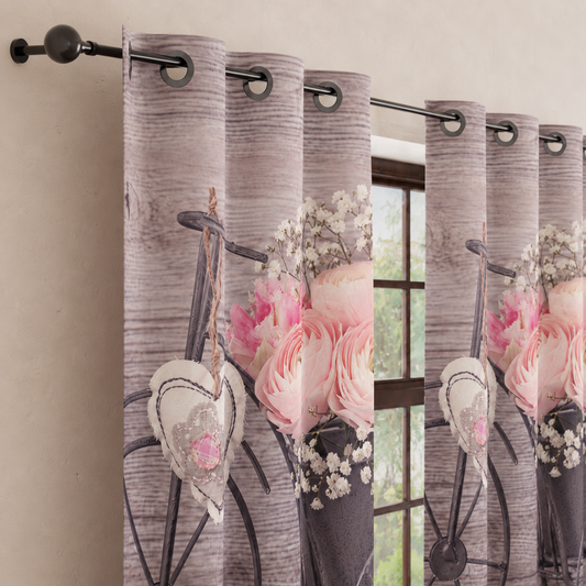 Tenda Arredo da Interno a Pannelli con Anelli Shabby 337