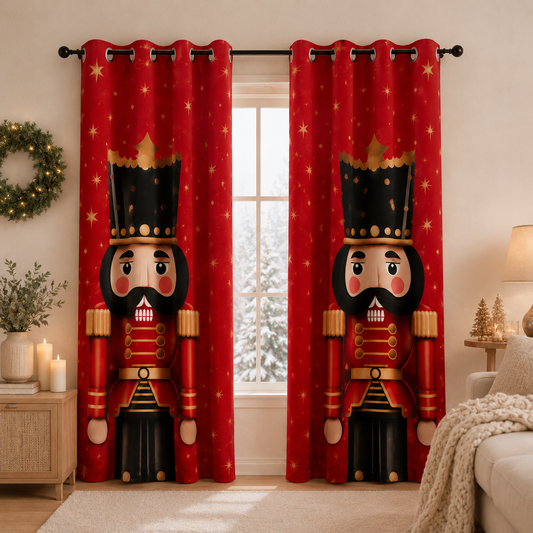 Tenda Arredo da Interno a Pannelli con Anelli 25 Xmas 1