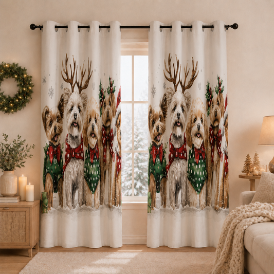 Tenda Arredo da Interno a Pannelli con Anelli 25 Xmas 9