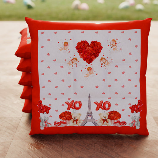 Cuscini per Sedie San Valentino Coprisedia 6 Pezzi Amour