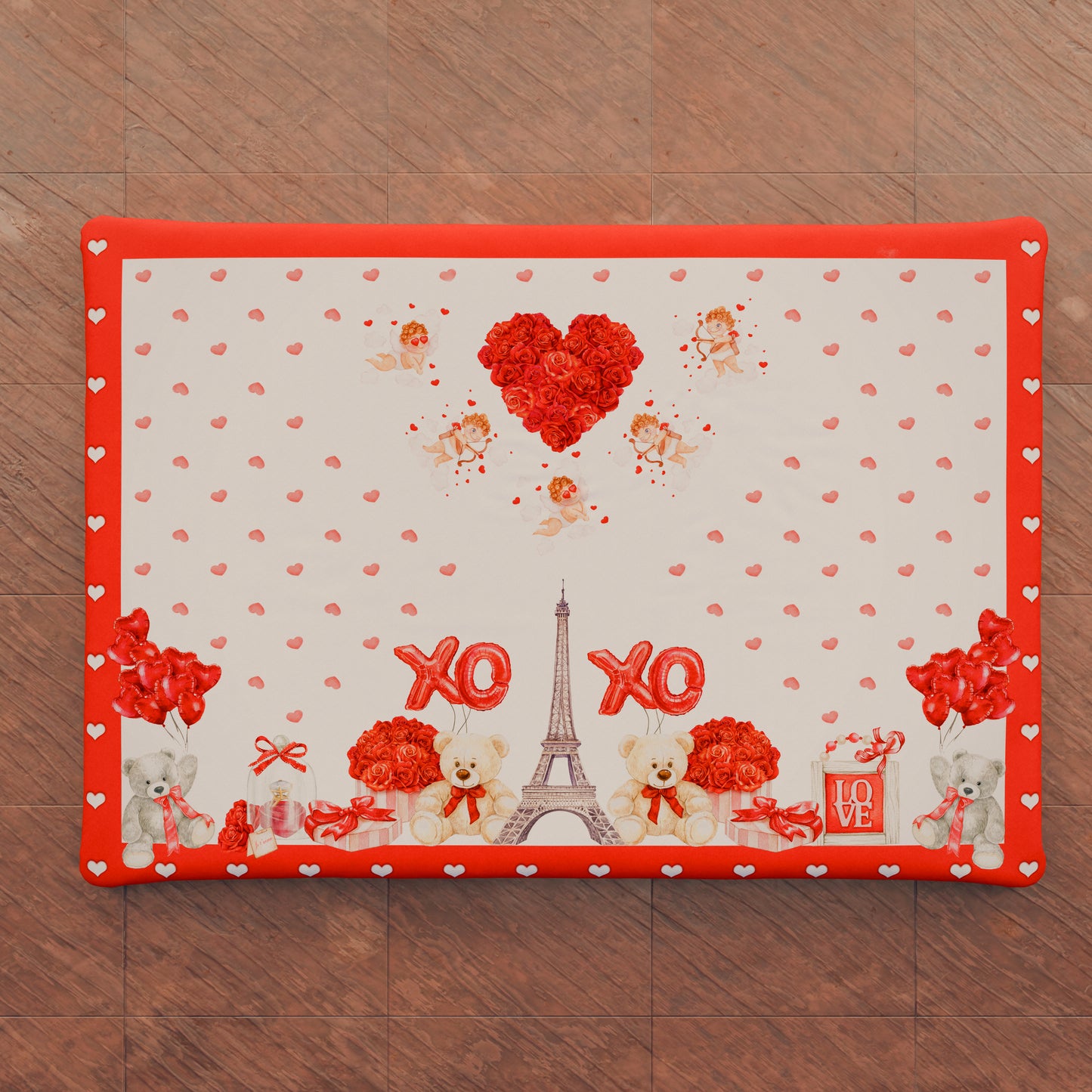 Housse de plaque de cuisson pour Saint-Valentin en impression numérique Amour