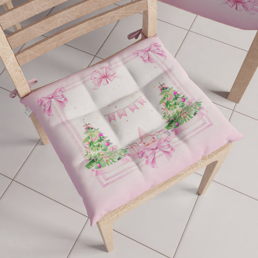 Cuscini per Sedie Natalizi Coprisedia Natalizi 6 Pezzi Gnomo Rosa