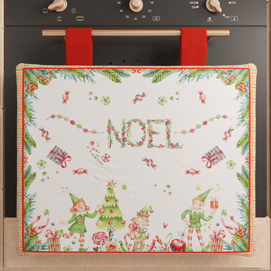 Housse de four de Noël pour cuisine en impression numérique Noel