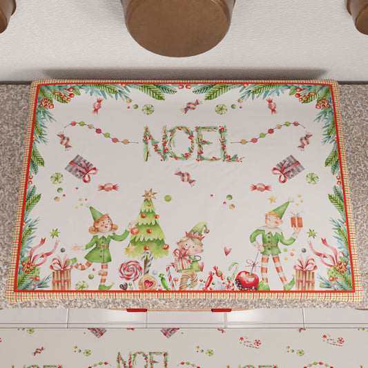 Housse de plaque de cuisson de Noël pour cuisine en impression numérique Noel