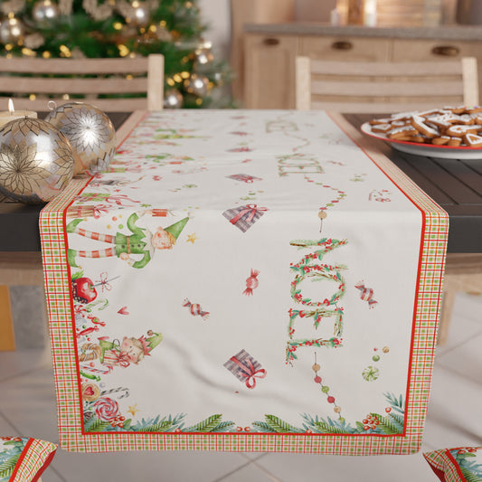 Chemin de table de Noël, chemin de table de Noël, nappe chemin de table de Noël, chemin de table de cuisine Noel