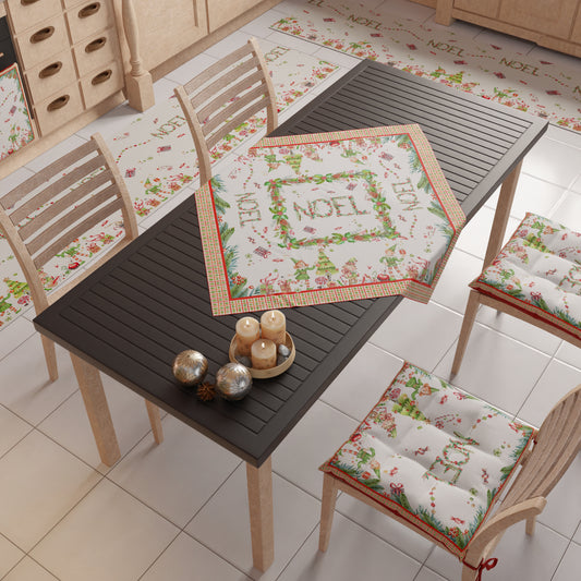 Centrotavola Natalizio per Cucina in Stampa Digitale Noel