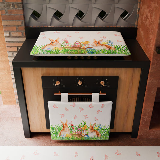 Copriforno Pasqua per Cucina in Stampa Digitale Bunny 1pz