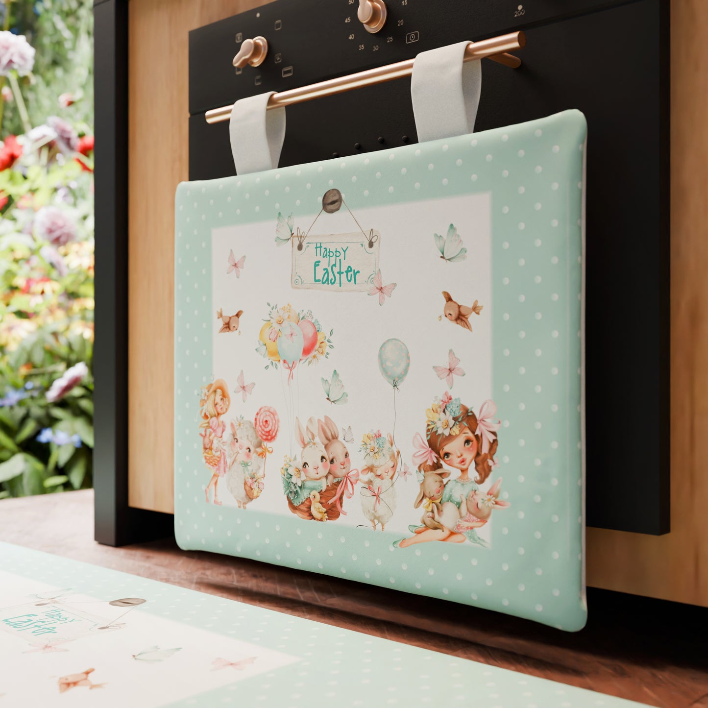 Housse de four de Pâques pour cuisine en impression numérique Dolly
