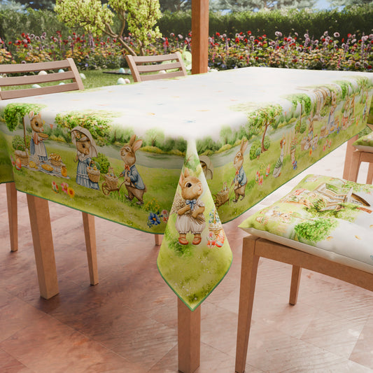 Tovaglia Pasquale da Tavola Antimacchia, Copritavolo Pasqua da Cucina PicNic
