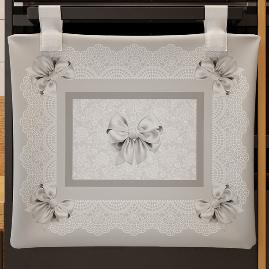 Copriforno per Cucina in Stampa Digitale Fiocco Grigio 1pz 45x55cm