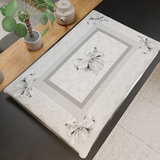 Coprifornello Coprifuochi Cucina in Stampa Digitale Fiocco Grigio 1pz 50x70cm