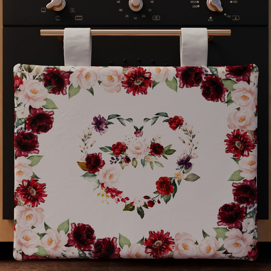 Copriforno per Cucina in Stampa Digitale Floreale-07 1pz
