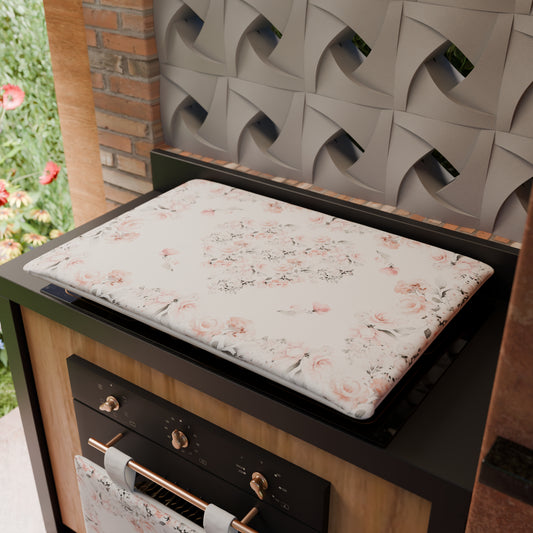 Coprifornello Coprifuochi Cucina in Stampa Digitale Floreale-17 1pz 50x70cm