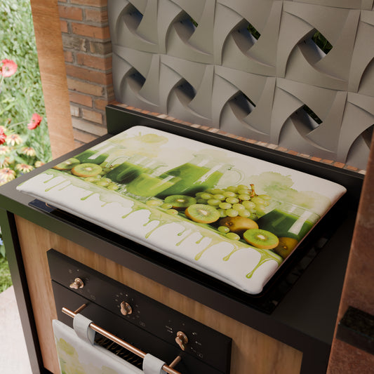 Coprifornello Coprifuochi Cucina in Stampa Digitale Fruit - Kiwi e Uva