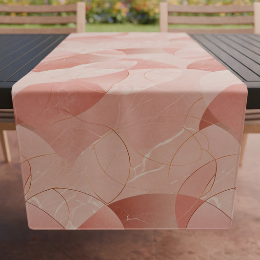 Promo Cucina Geo Cerchio Rosa Tovaglia in Stampa Digitale + Tovaglia Trasparente + Runner in Omaggio.