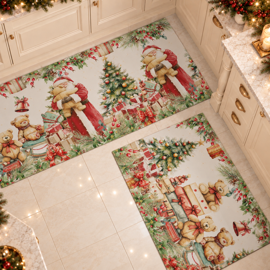 Tappeto Cucina Natalizio Antiscivolo Passatoia Natalizia Cucina lavabile Sweet Santa
