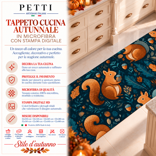 Tappeto Cucina Antiscivolo Passatoia Cucina lavabile, Cucina Sottobosco