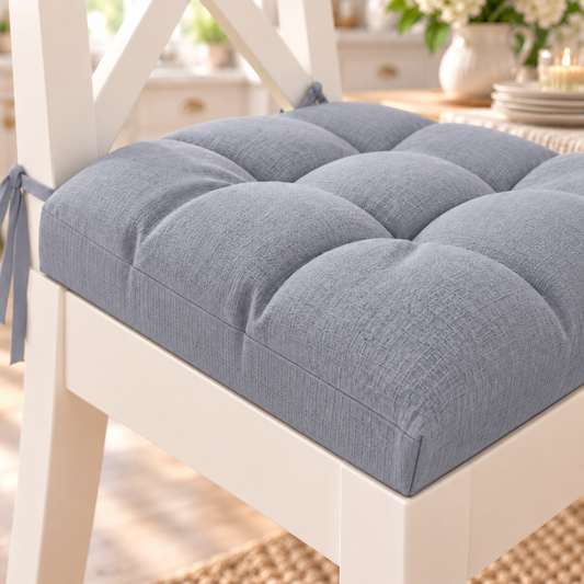 Kitchen Chair Cushions, Chair Cushions 6 Pieces Grey