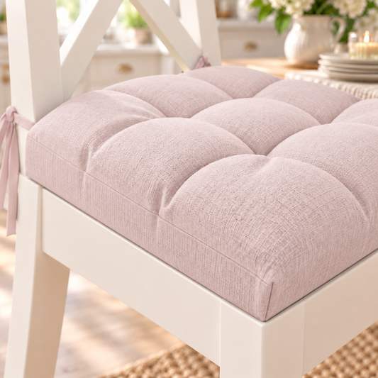 Kitchen Chair Cushions, Chair Cushions 6 Pieces Pink
