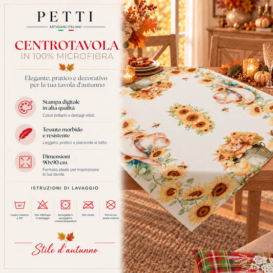 Centrotavola Moderno Cucina in Stampa Digitale Sunflowers