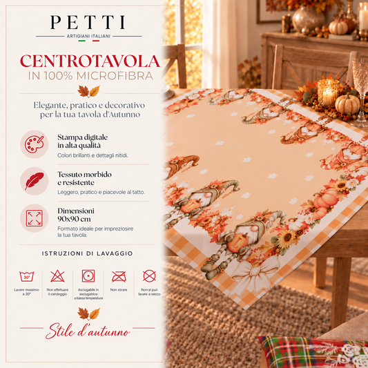 Centrotavola Moderno Cucina in Stampa Digitale Gnomo Fall