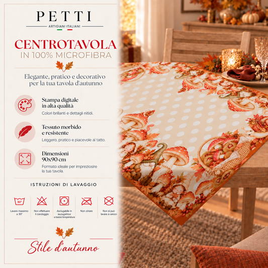 Centrotavola Moderno Cucina in Stampa Digitale Funghi