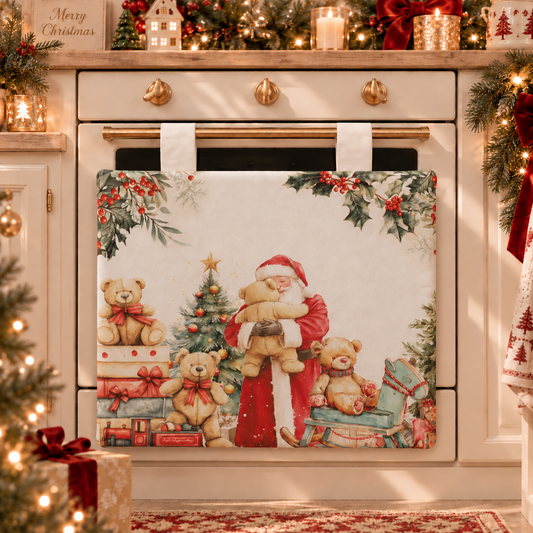 Housse de Four de Noël pour Cuisine en Impression Digitale Sweet Santa