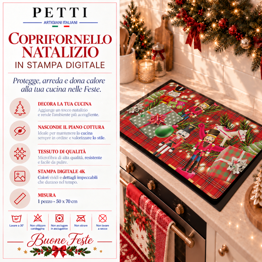 Housse de plaque de cuisson de Noël pour cuisine en impression numérique Soldats de plomb