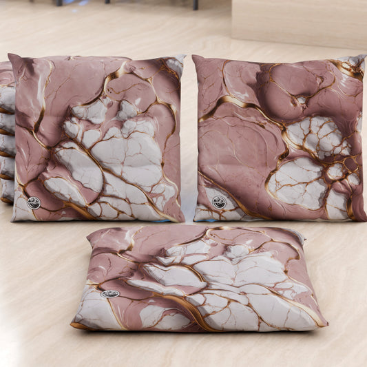 Cuscini per Sedie Cucina Eleganti Effetto Marmo Malva - MAUVELUXE