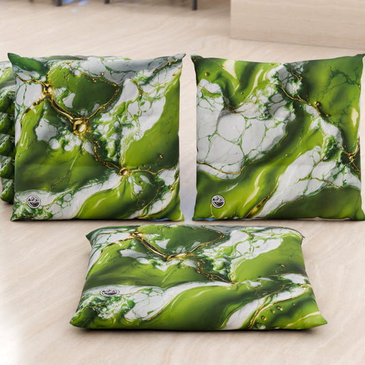 Cuscini per Sedie Cucina Eleganti Effetto Marmo Verde - PISTACHIUS