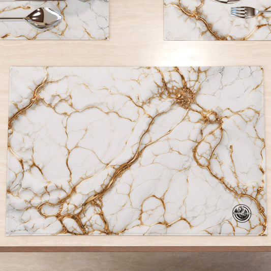 Tovagliette Americane Eleganti Effetto Marmo Bianco - MARBLICE