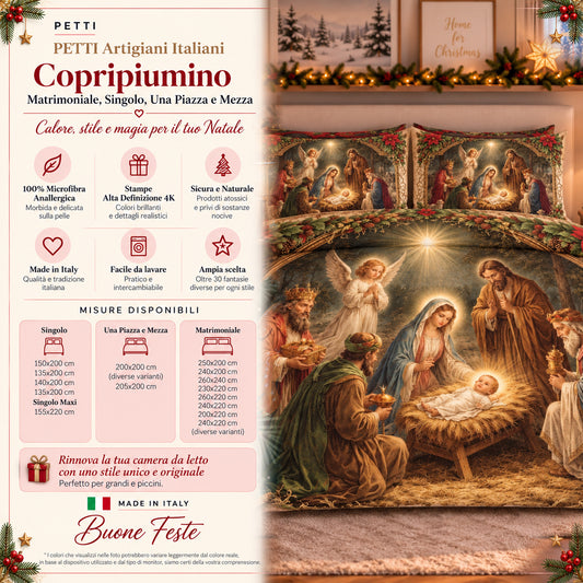 Copripiumini in Stampa Digitale Natalizi Jesus