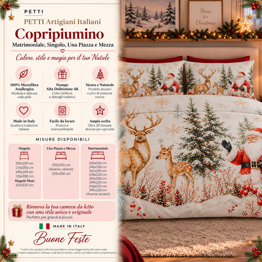 Copripiumini in Stampa Digitale Natalizi 25 Xmas 17