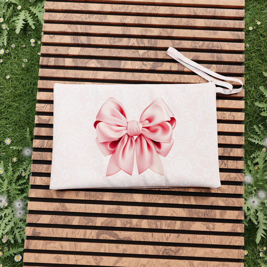 Pochette, Borsello Mare, Borse a Mano, Borsetta Piccola, Fiocco Rosa